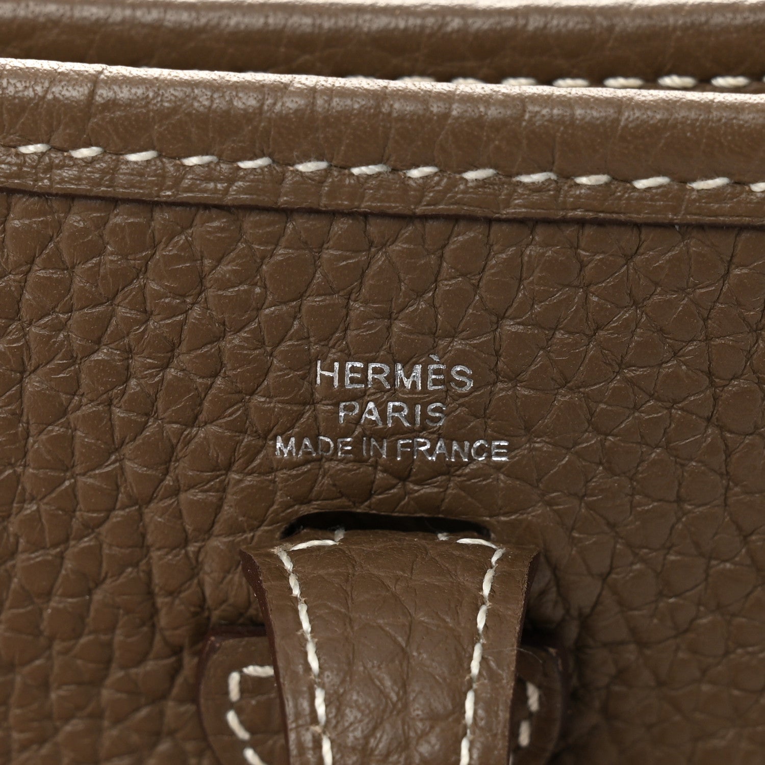 Hermes Taurillon Clemence Amazone Evelyne TPM Etoupe Bleu Indigo 6 of 10