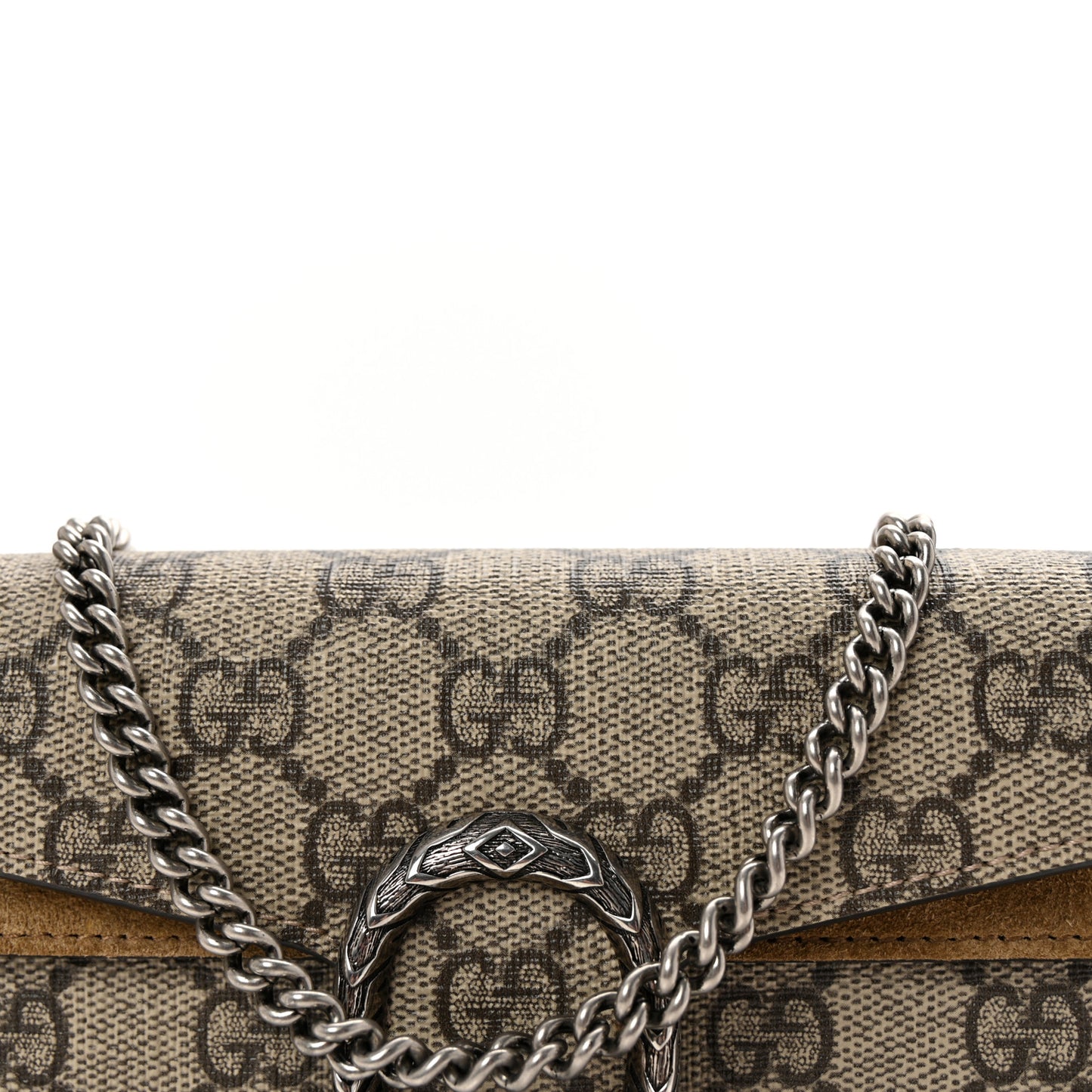 GG Supreme Monogram Super Mini Dionysus Shoulder Bag Taupe