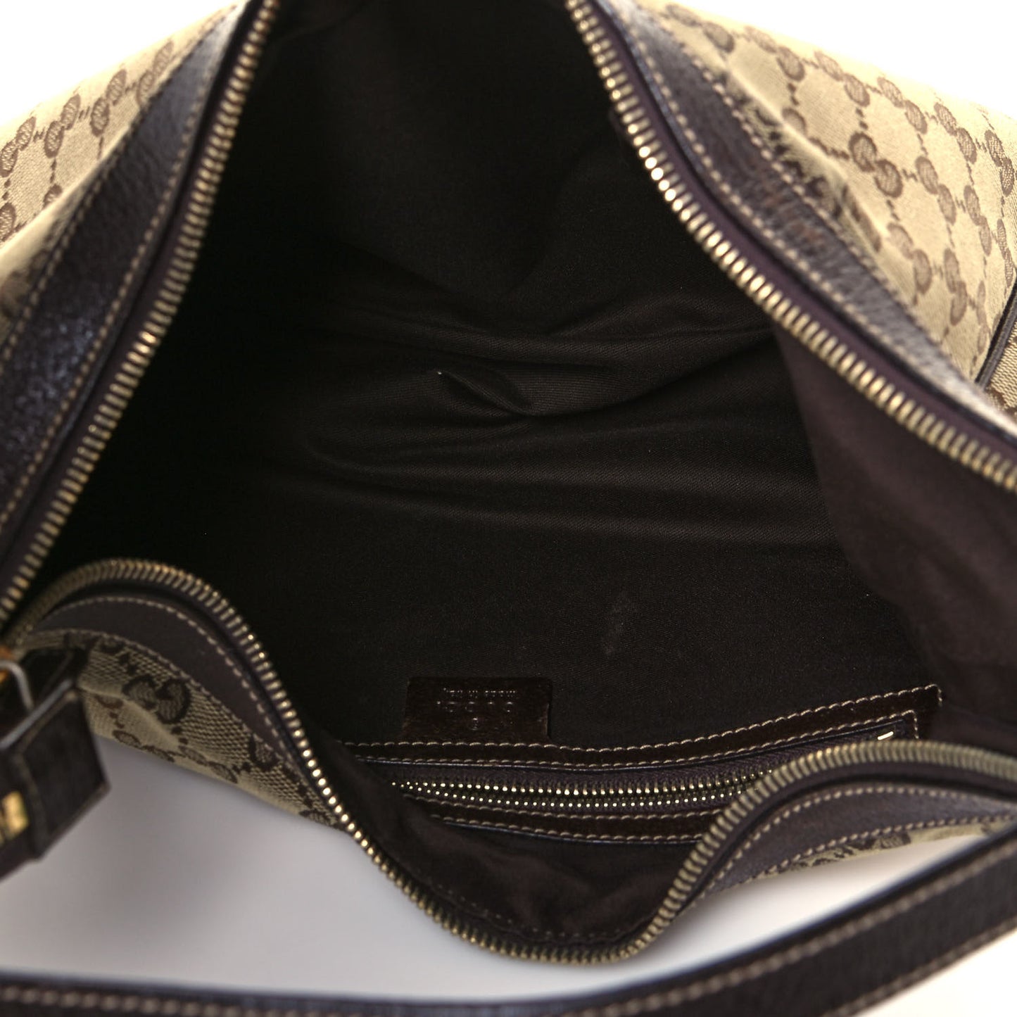 GG Monogram Medium Charmy Hobo Dark Brown