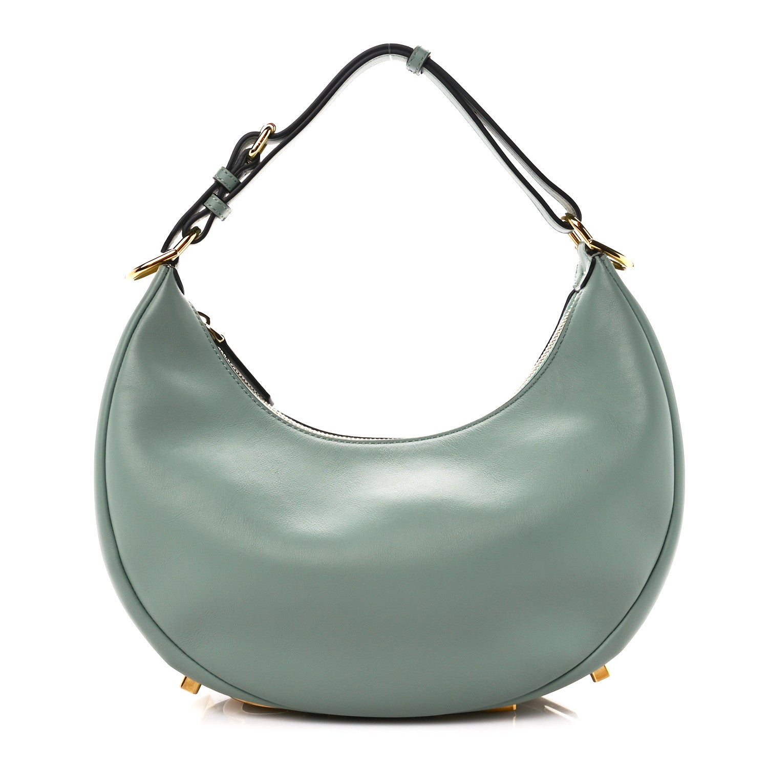 Fendi Vitello Grace Matte Small Fendigraphy Hobo Bag Menta 1 of 11