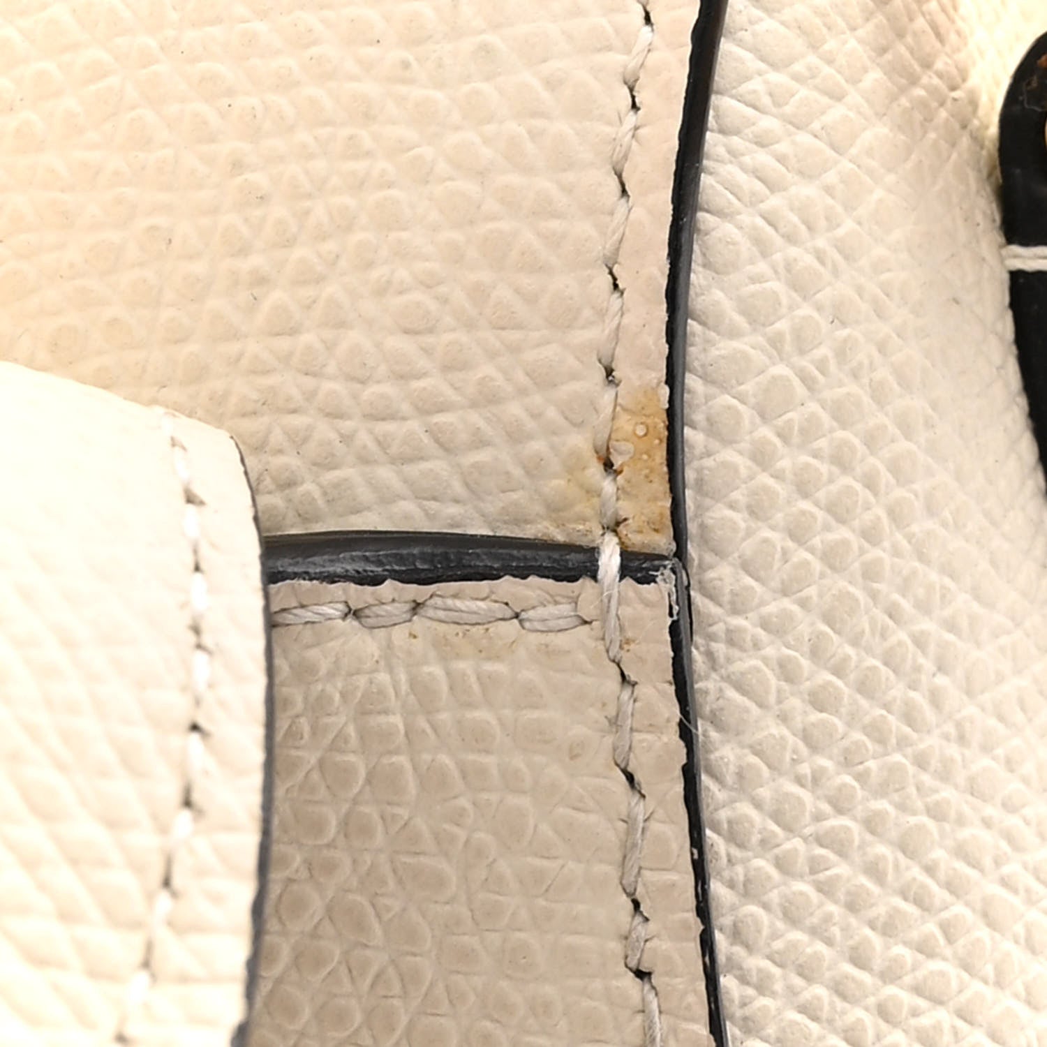Christian Dior Grained Calfskin Saddle Bag White 11 of 18