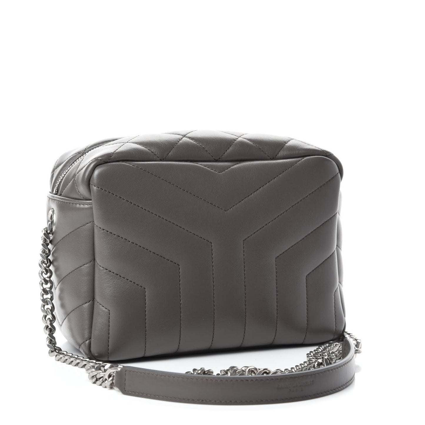 Calfskin Y Quilted Monogram Small Loulou Bowling Bag Earth