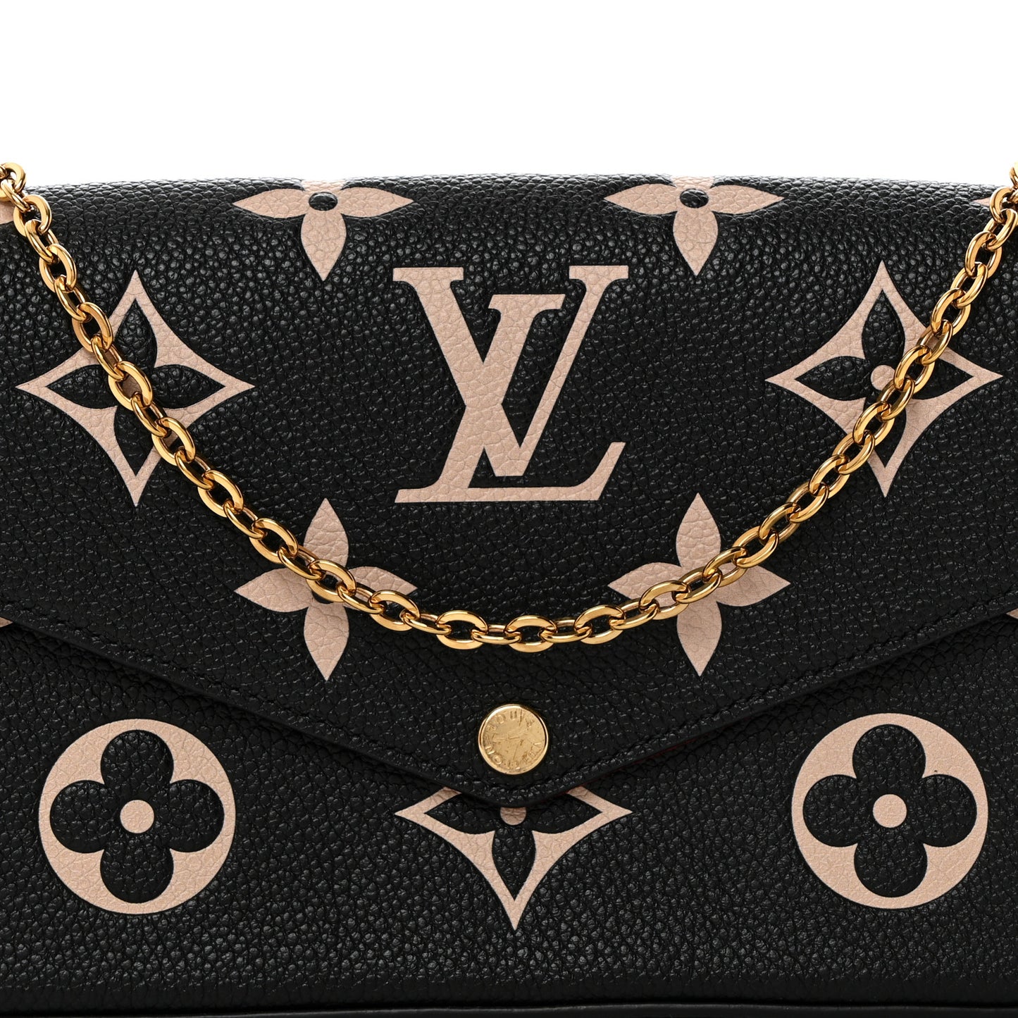 Empreinte Monogram Giant Felicie Pochette Black Beige