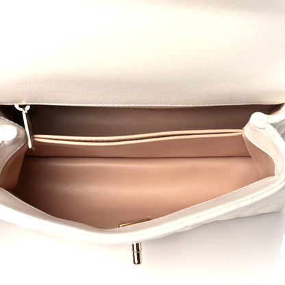 Chanel Caviar Quilted Mini Coco Handle Flap White 5 of 11
