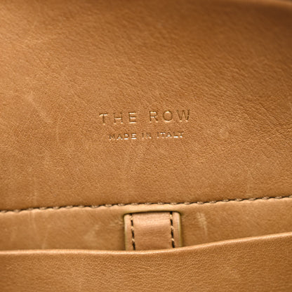 The Row Polished Saddle Calfskin Soft Margaux 10 Bag Muschio 6 of 9