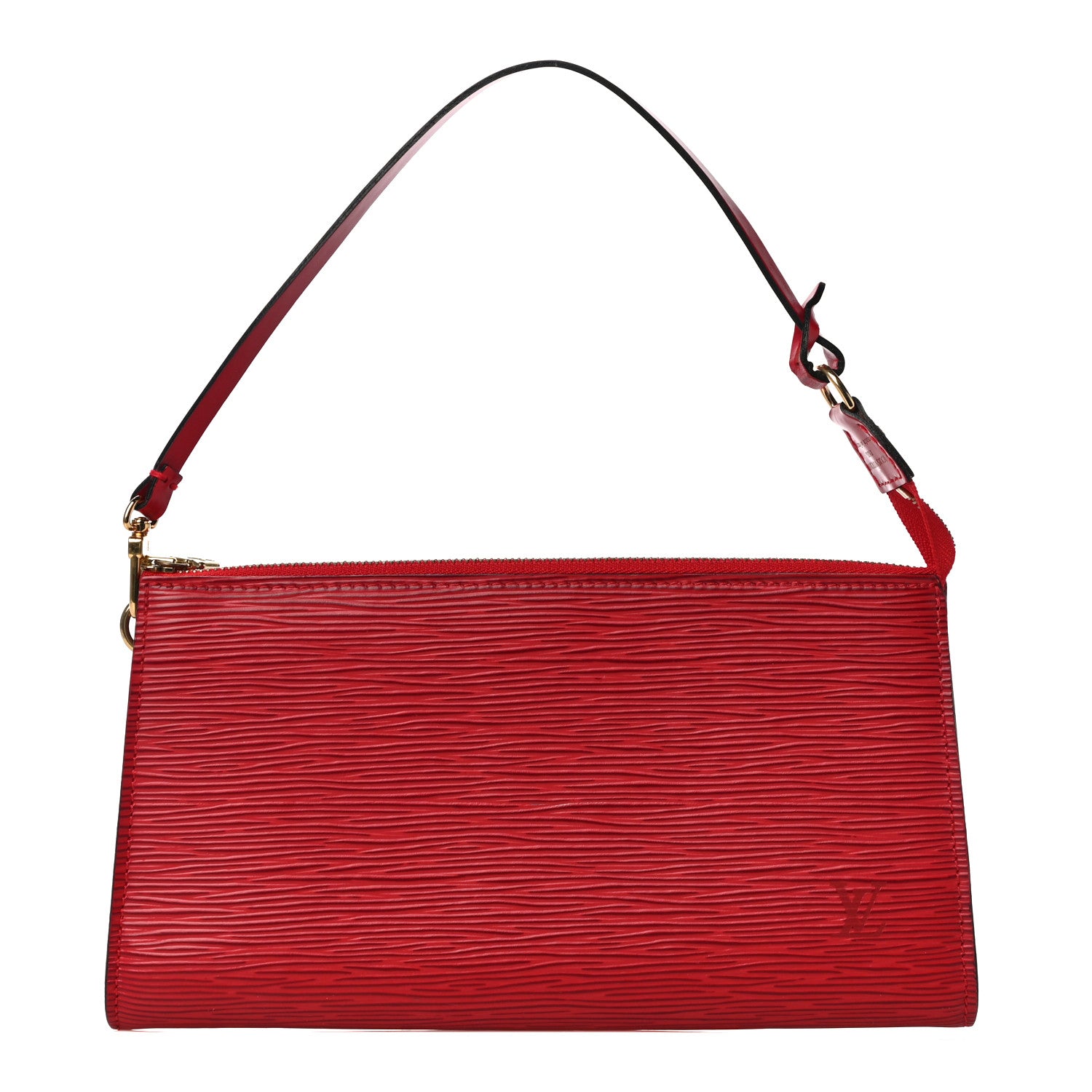 Louis Vuitton Epi Pochette Accessories 24 Castillan Red 1 of 11