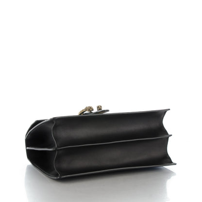 Gucci Calfskin Bamboo Web Large Dionysus Top Handle Bag Black Bright Evergreen Hibiscus Red 6 of 9