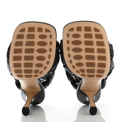 Bottega Veneta Shiny Nappa Intrecciato The Board Sandals 36 Chocolate 5 of 9