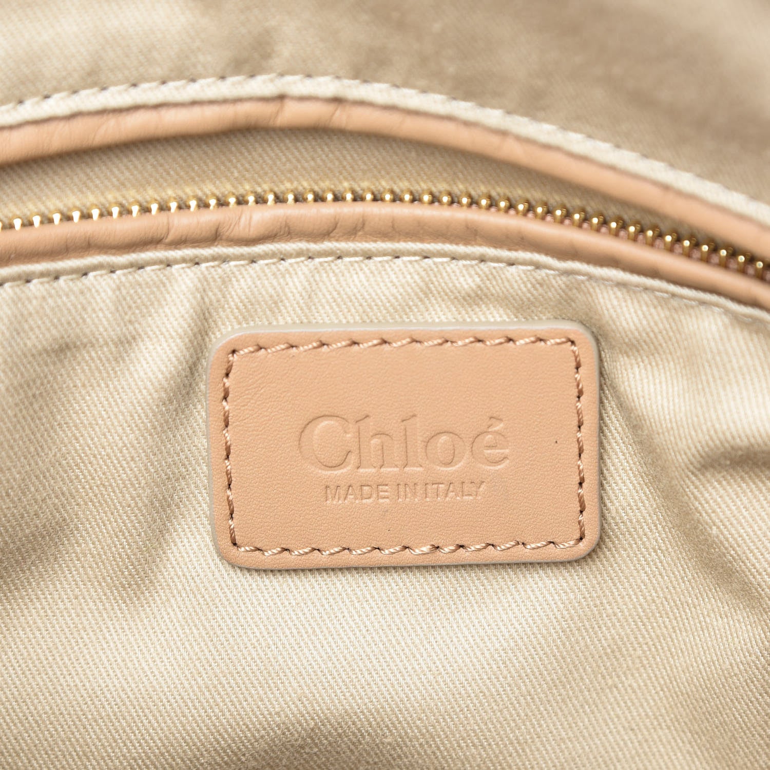 Chloe Calfskin Medium Marcie Metal Bar Trim Satchel Wet Sand 6 of 9