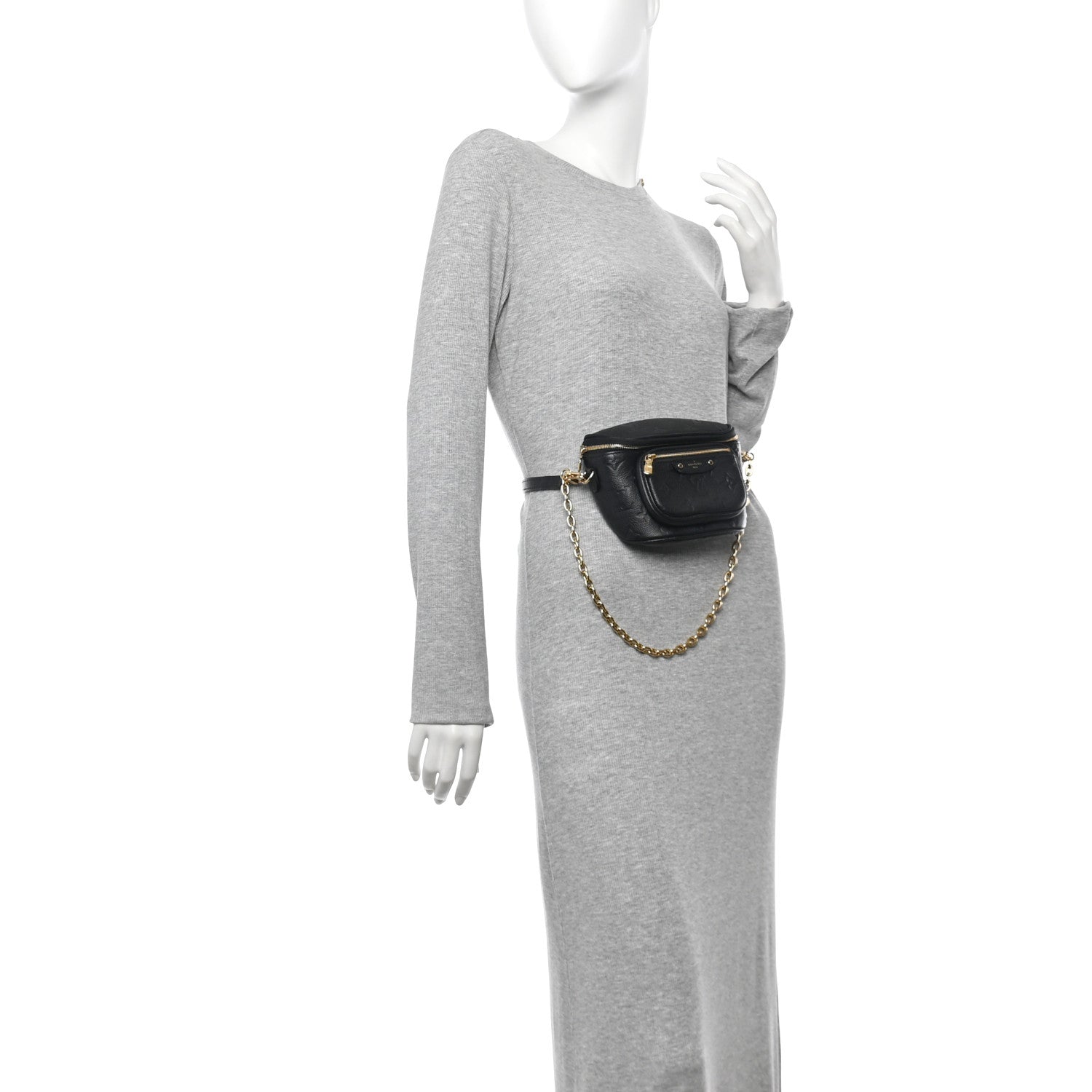 Louis Vuitton Empreinte Mini Bumbag Black 2 of 12