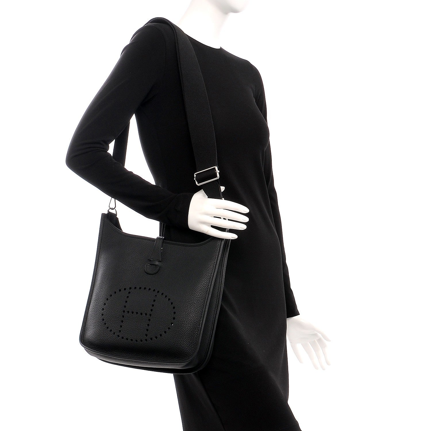 Hermes Taurillon Clemence Evelyne III PM Black 2 of 7