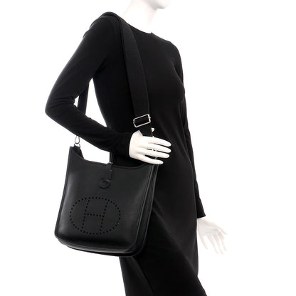 Hermes Taurillon Clemence Evelyne III PM Black 2 of 7
