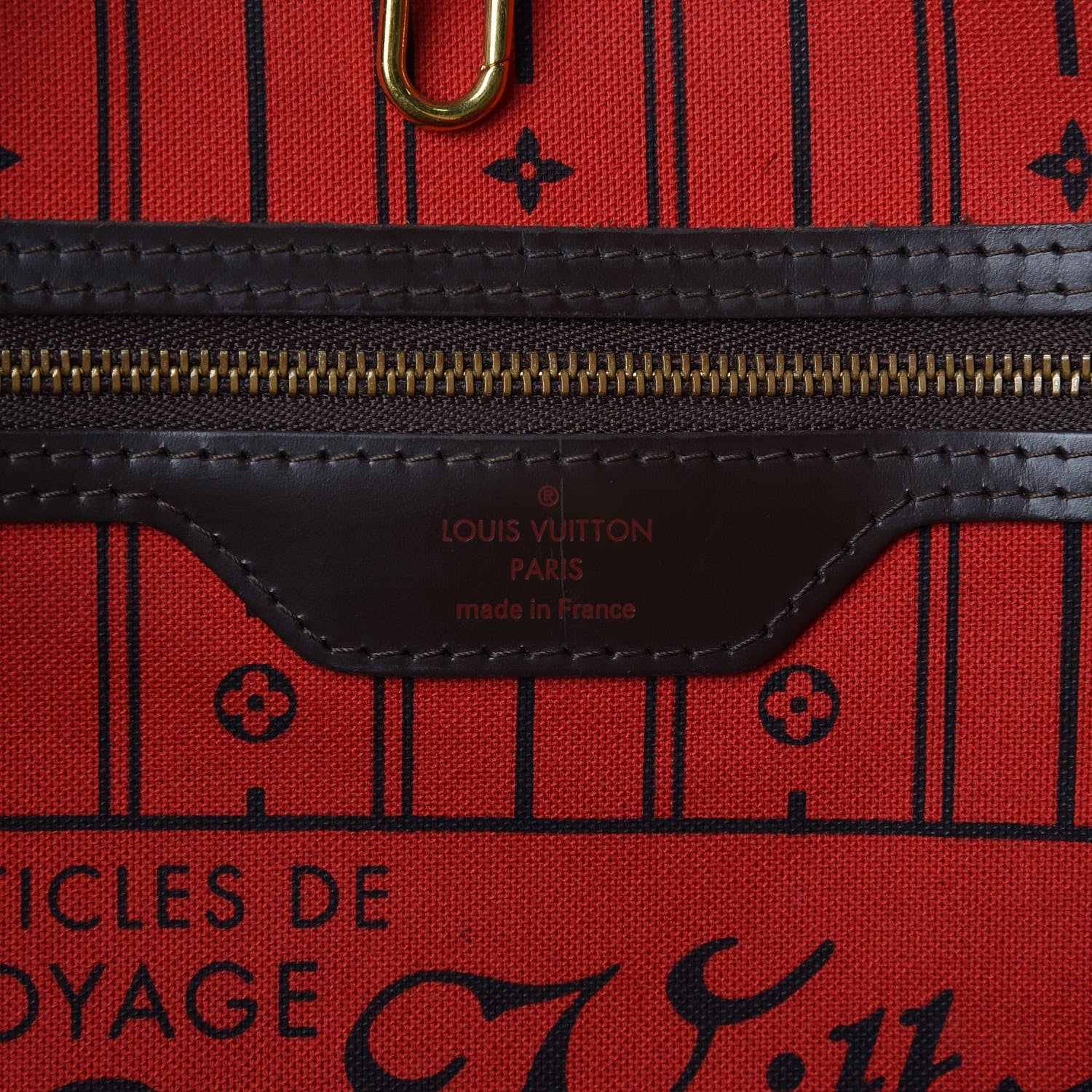 Louis Vuitton Damier Ebene Neverfull MM 5 of 9