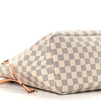 Louis Vuitton Damier Azur Neo Neverfull MM Rose Ballerine 9 of 10