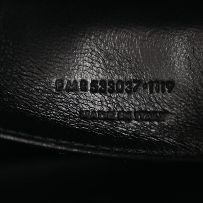 Saint Laurent Crinkled Calfskin Matelasse Monogram Baby Niki Chain Satchel Storm 7 of 10