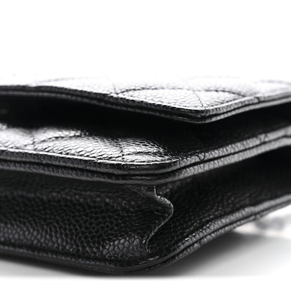 Chanel Caviar Quilted Wallet on Chain WOC Black 3 of 12