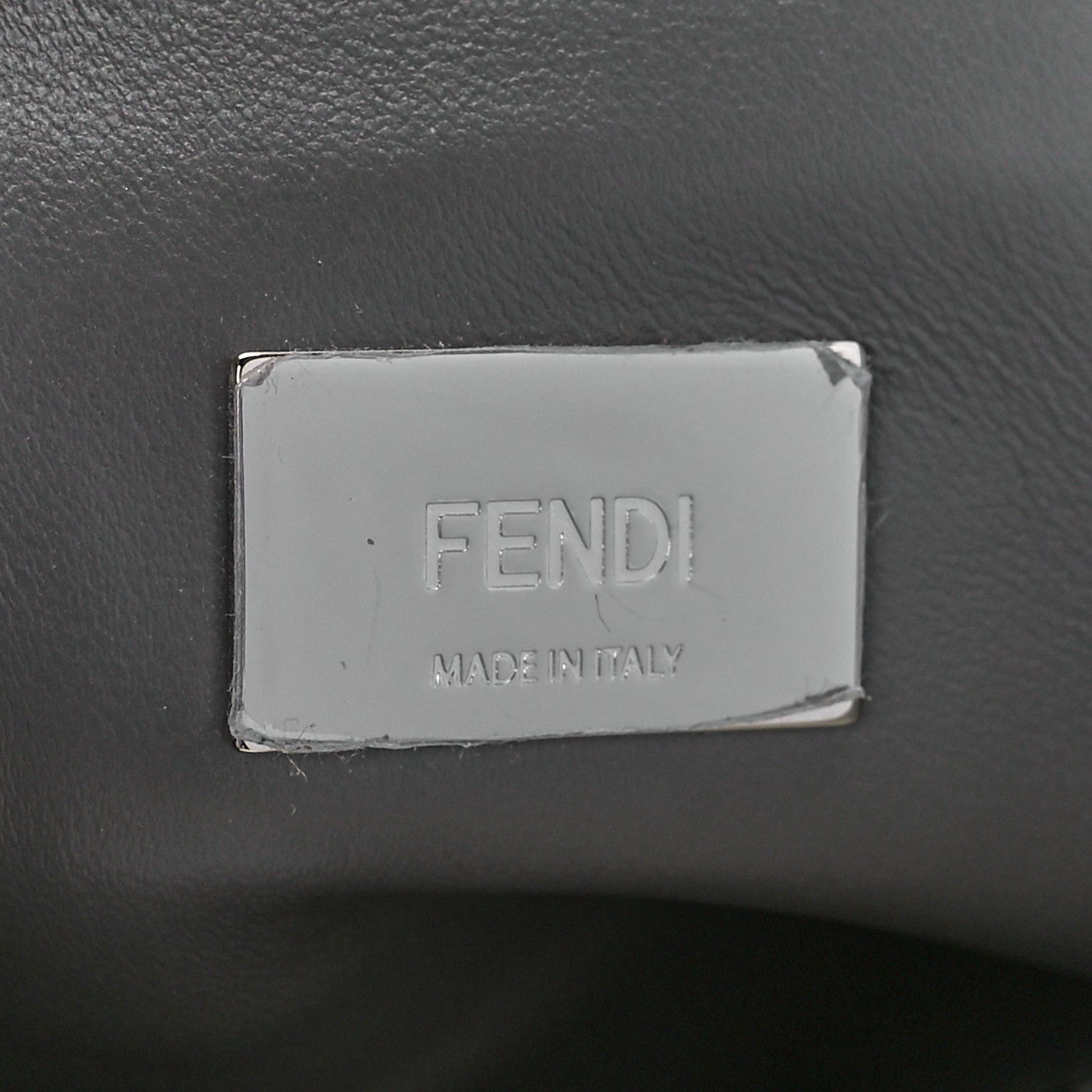 Fendi Lizard Togo Shiny Nappa Mini Peekaboo Iconic Satchel Roccia 6 of 11