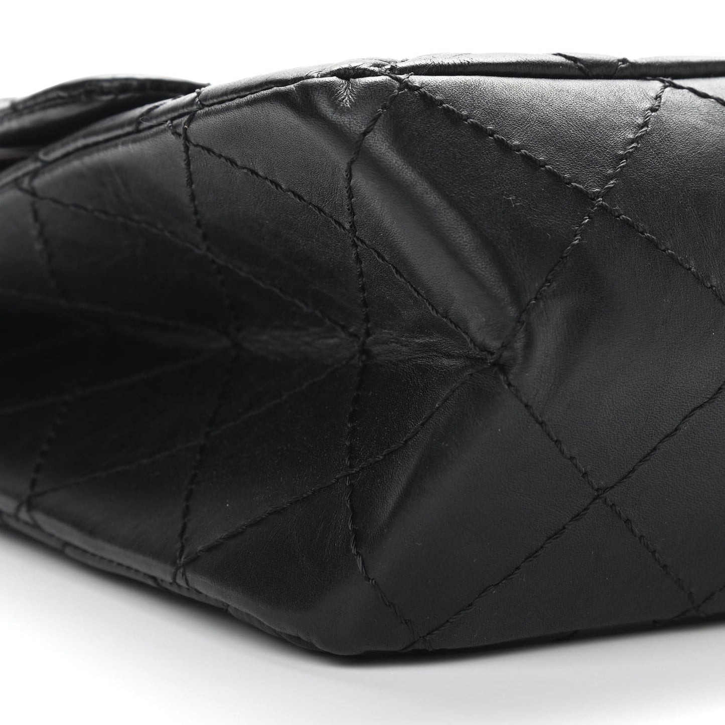 Aged Calfskin Quilted 2.55 Reissue 226 Flap Black
