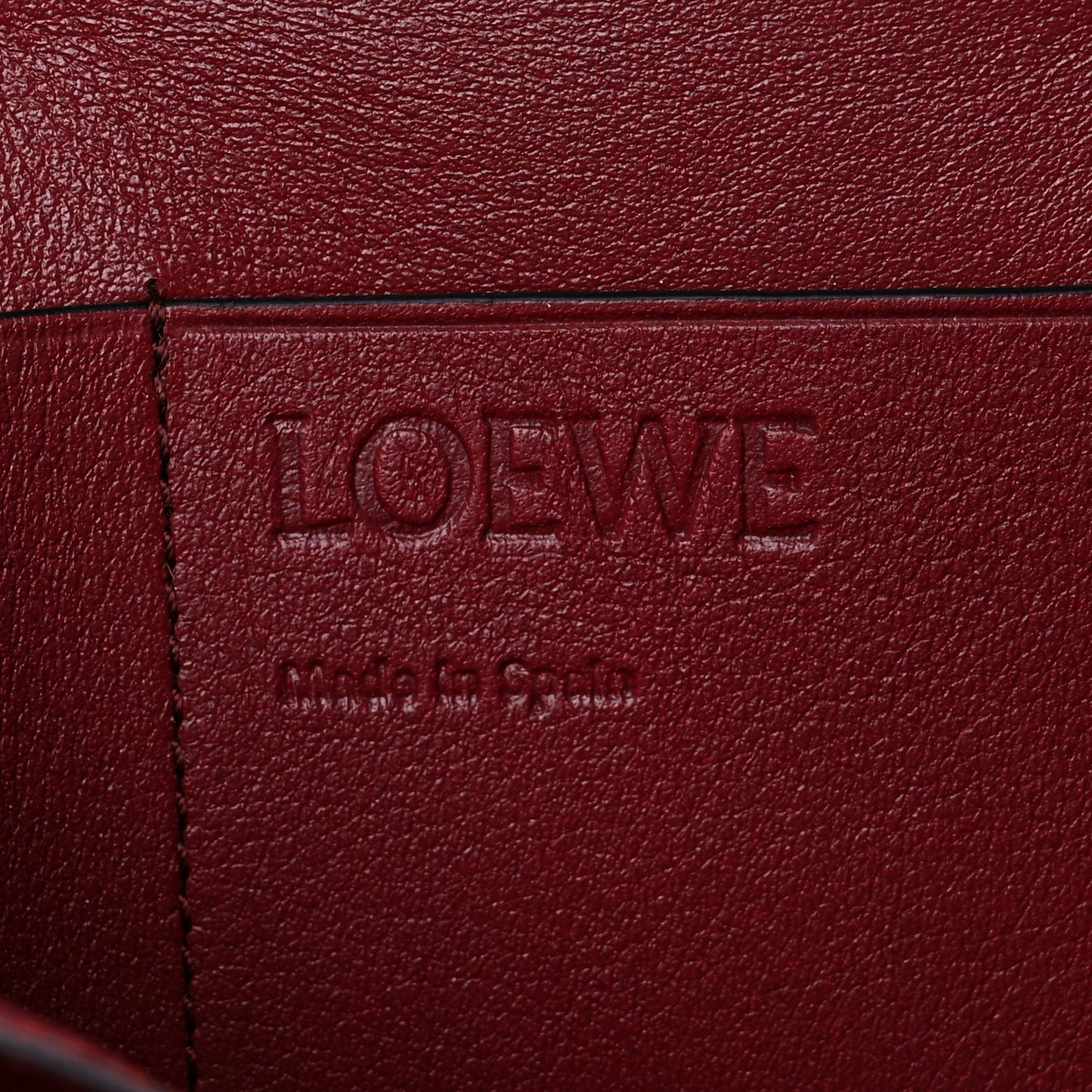 Grained Calfskin Compact Wallet Caramel Pecan