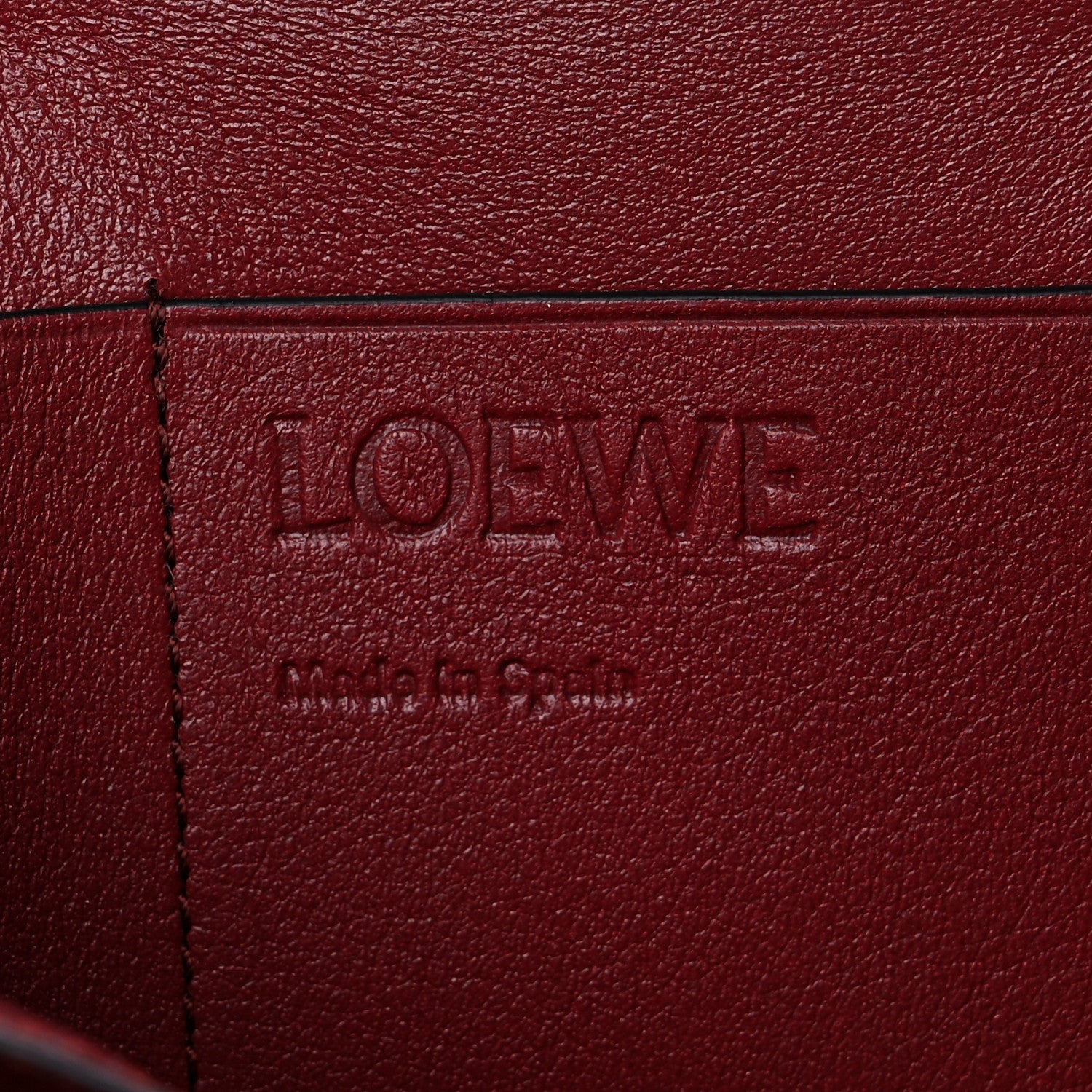 Loewe Grained Calfskin Compact Wallet Caramel Pecan 6 of 7