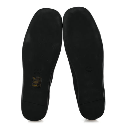 Miu Miu Ruches Nappa Loafer 38 Black 6 of 9