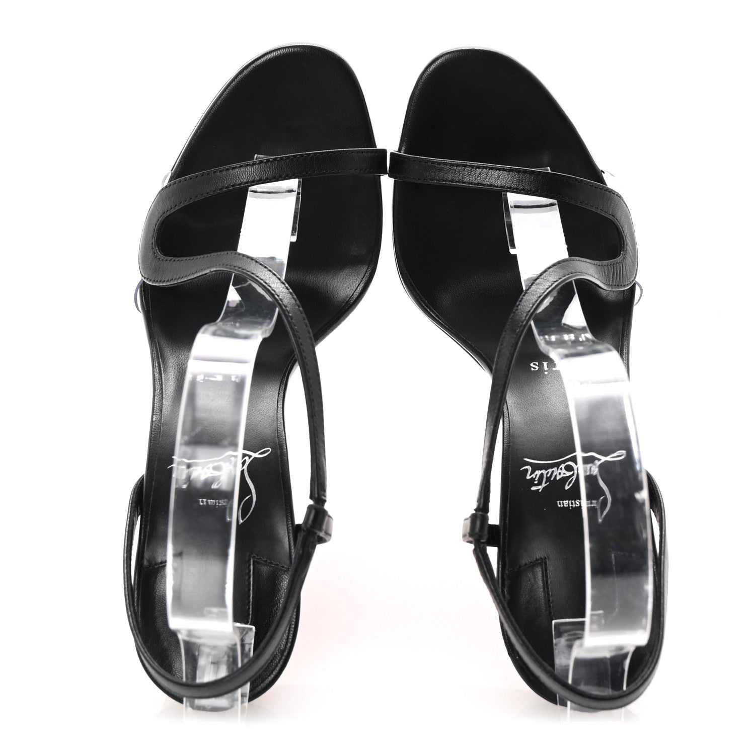 Christian Louboutin Nappa Rosalie Alta 150 Sandals 37 Black 2 of 8