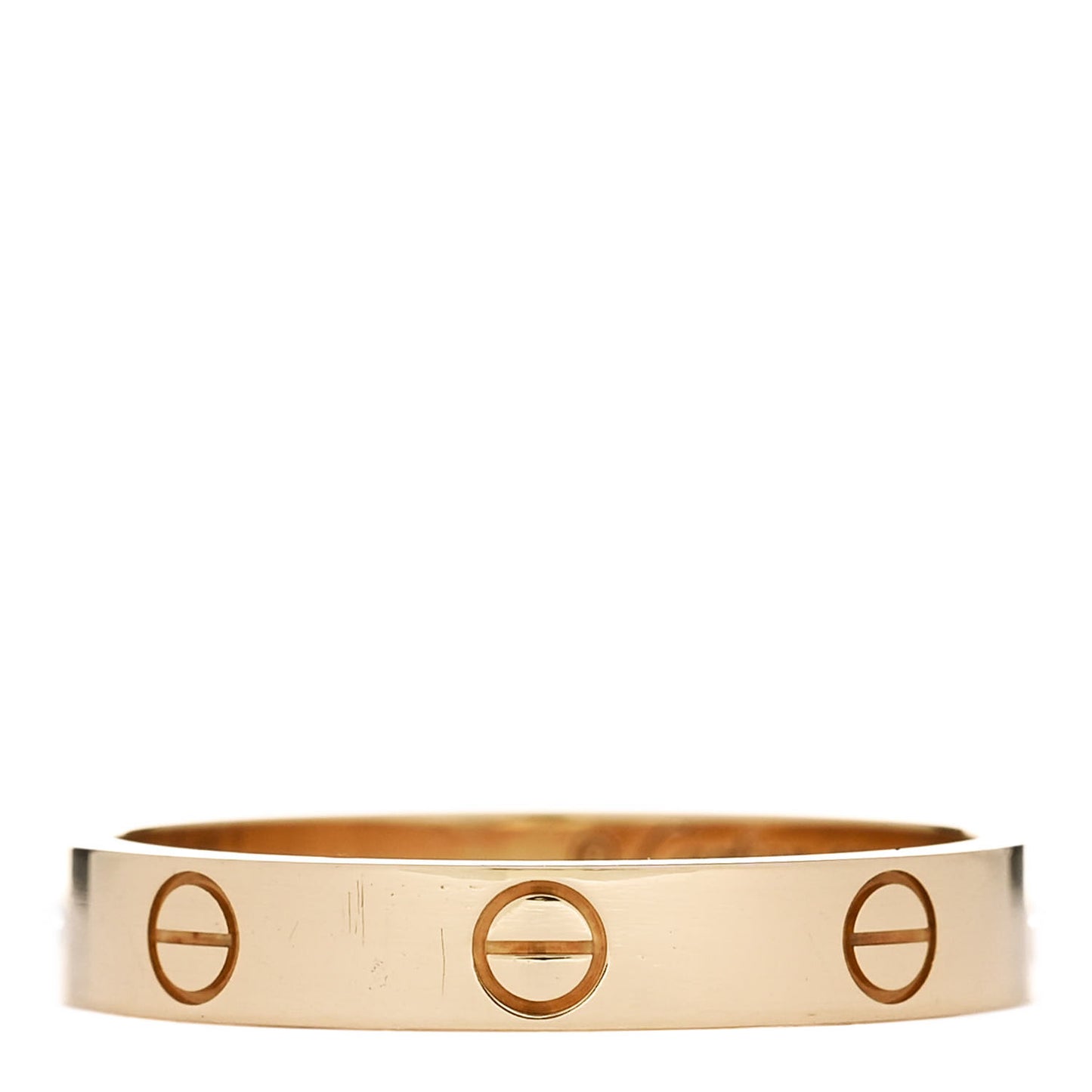 18K Yellow Gold 3.5mm LOVE Wedding Band Ring 60 9.25