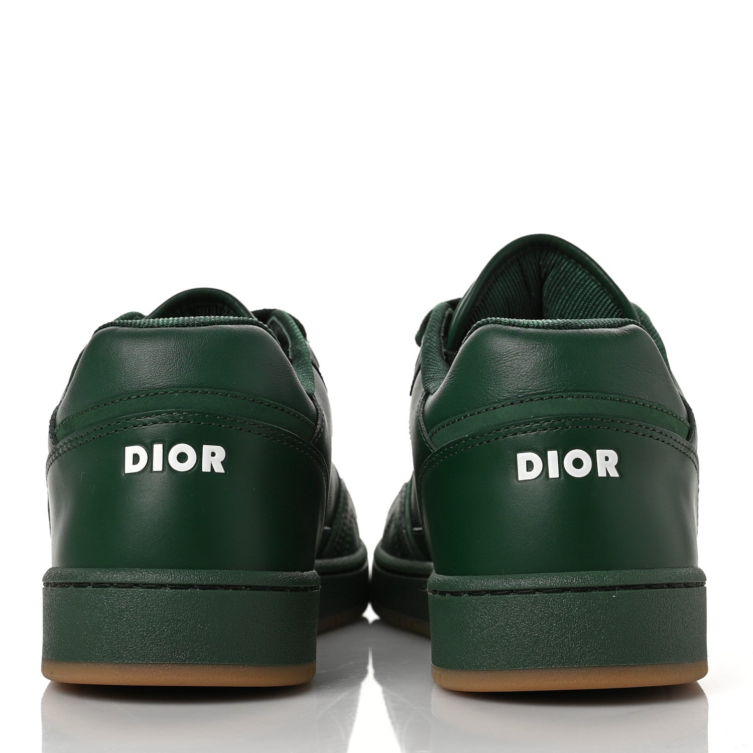 Christian Dior Smooth Calfskin Oblique Galaxy Mens B27 Low Top Sneakers 43 Green Beige 5 of 8