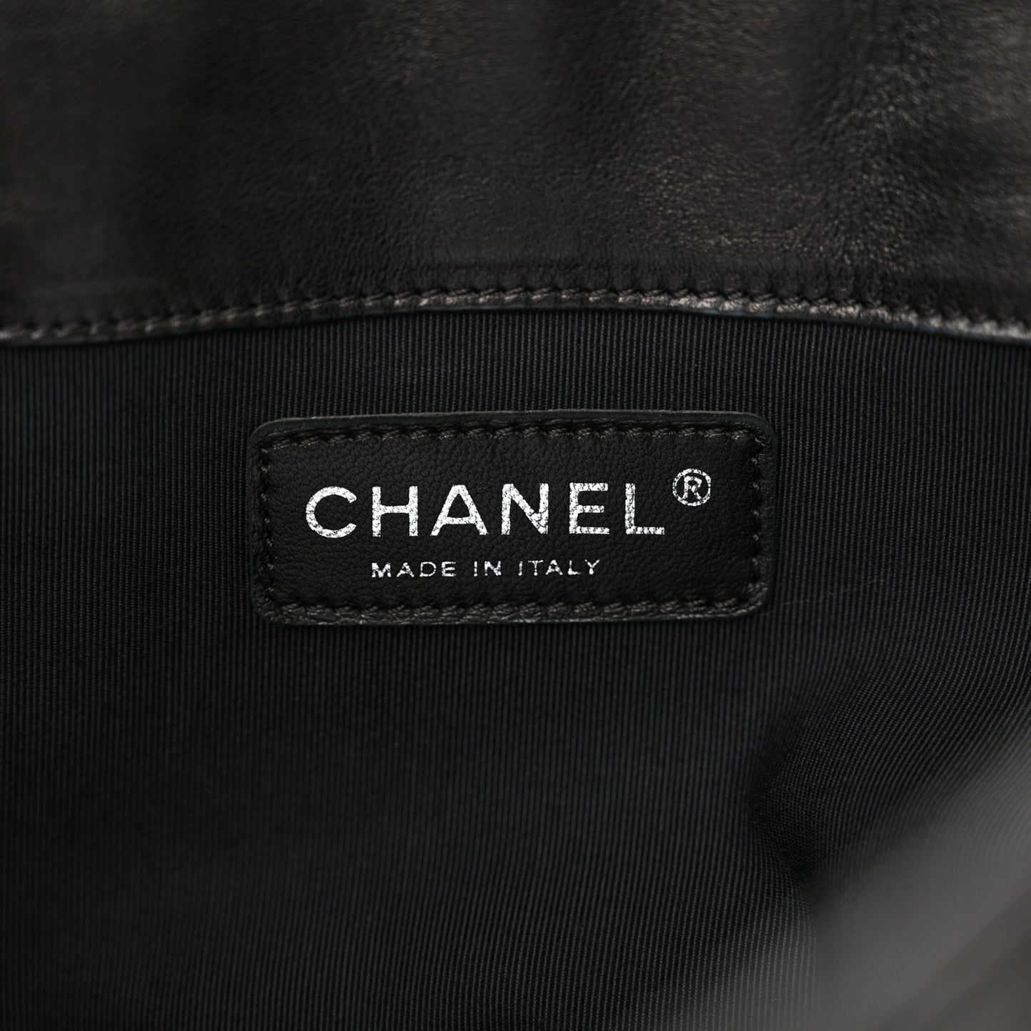 Lambskin Camellia No. 5 Shoulder Bag Black