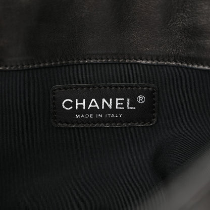 Chanel Lambskin Camellia No. 5 Shoulder Bag Black 6 of 16