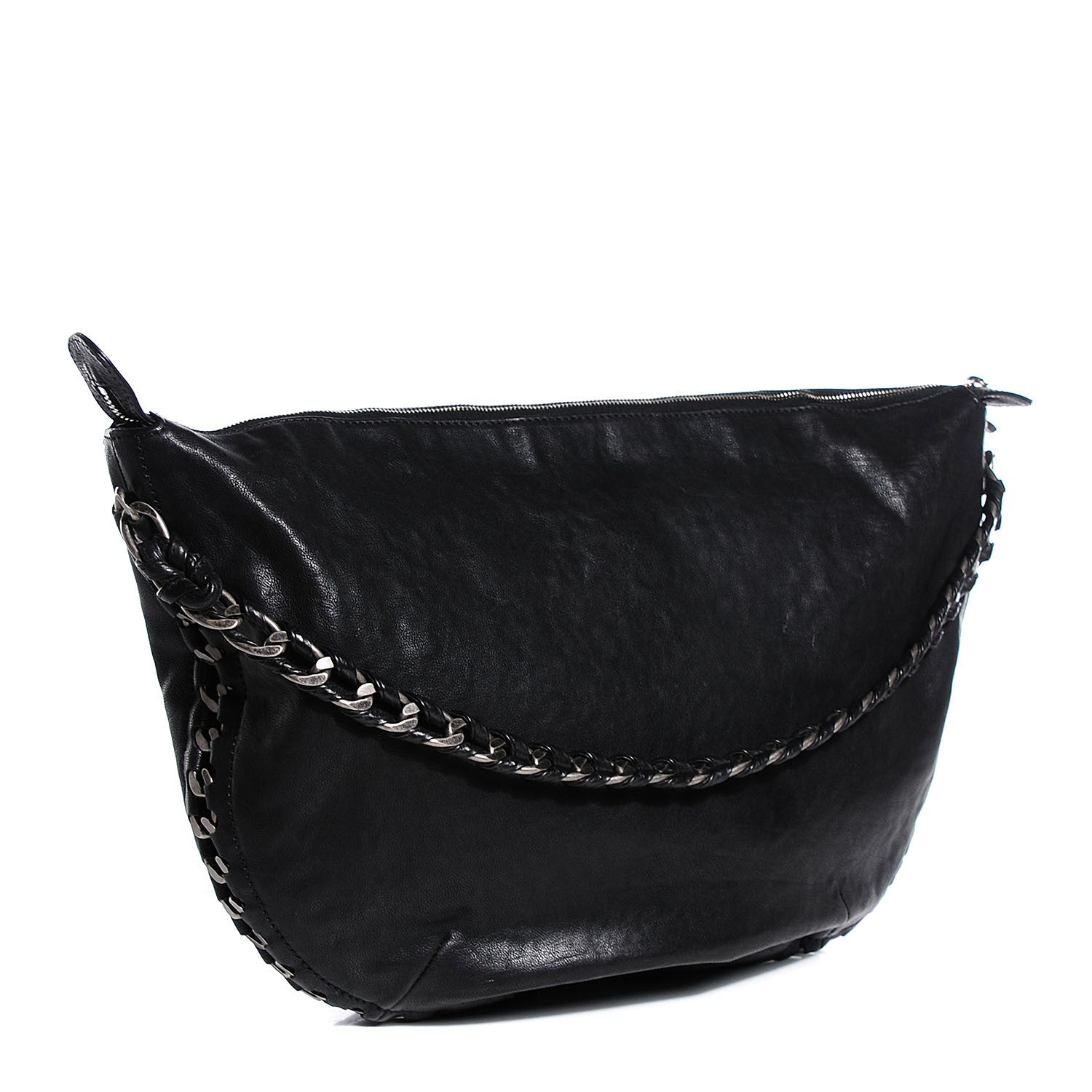Chanel Calfskin Modern Chain Hobo Black 3 of 7