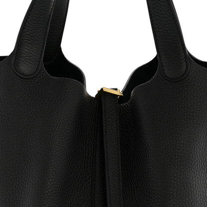 Hermes Taurillon Clemence Picotin Lock 22 MM Black 8 of 10
