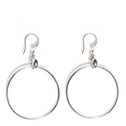 Gucci 18K White Gold Marina Hoop Earrings 1 of 3