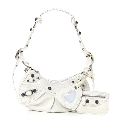 Balenciaga Agneau Arena Le Cagole Shoulder Bag XS Optic White 1 of 10