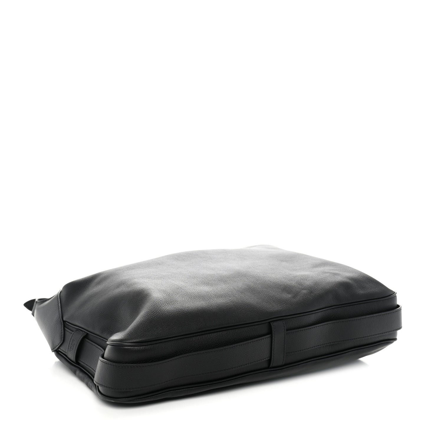 Supple Calfskin Large Romy Shoulder Bag Black