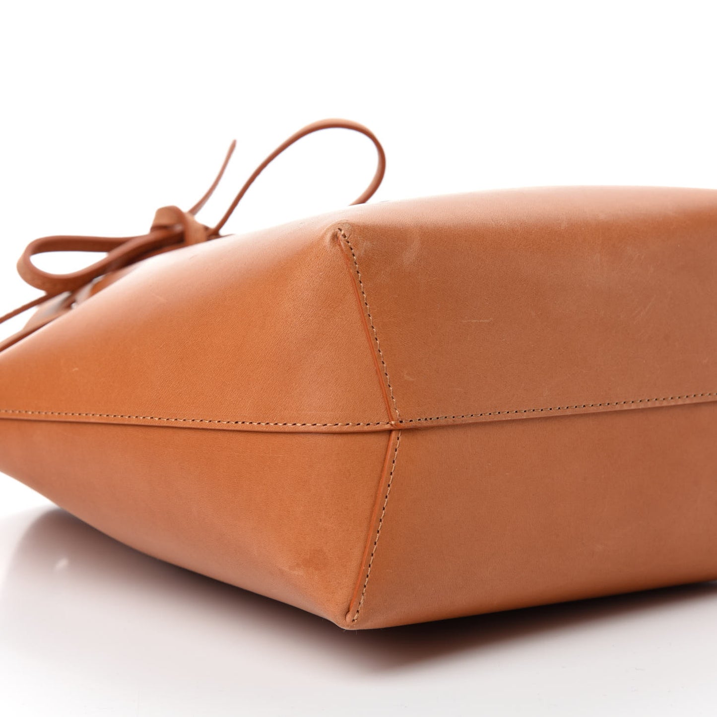 Calfskin Mini Bucket Bag Cammello Rosa