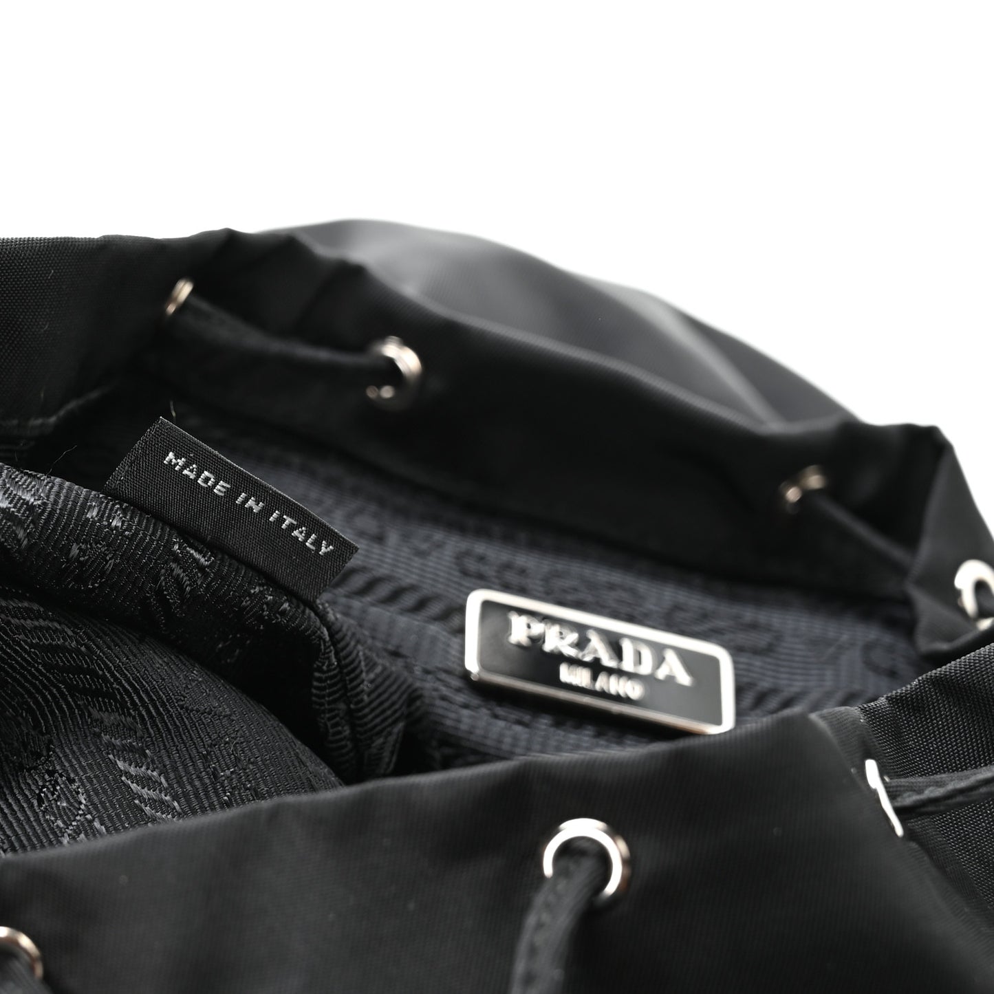 Nylon Vela Mini Crossbody Backpack Black