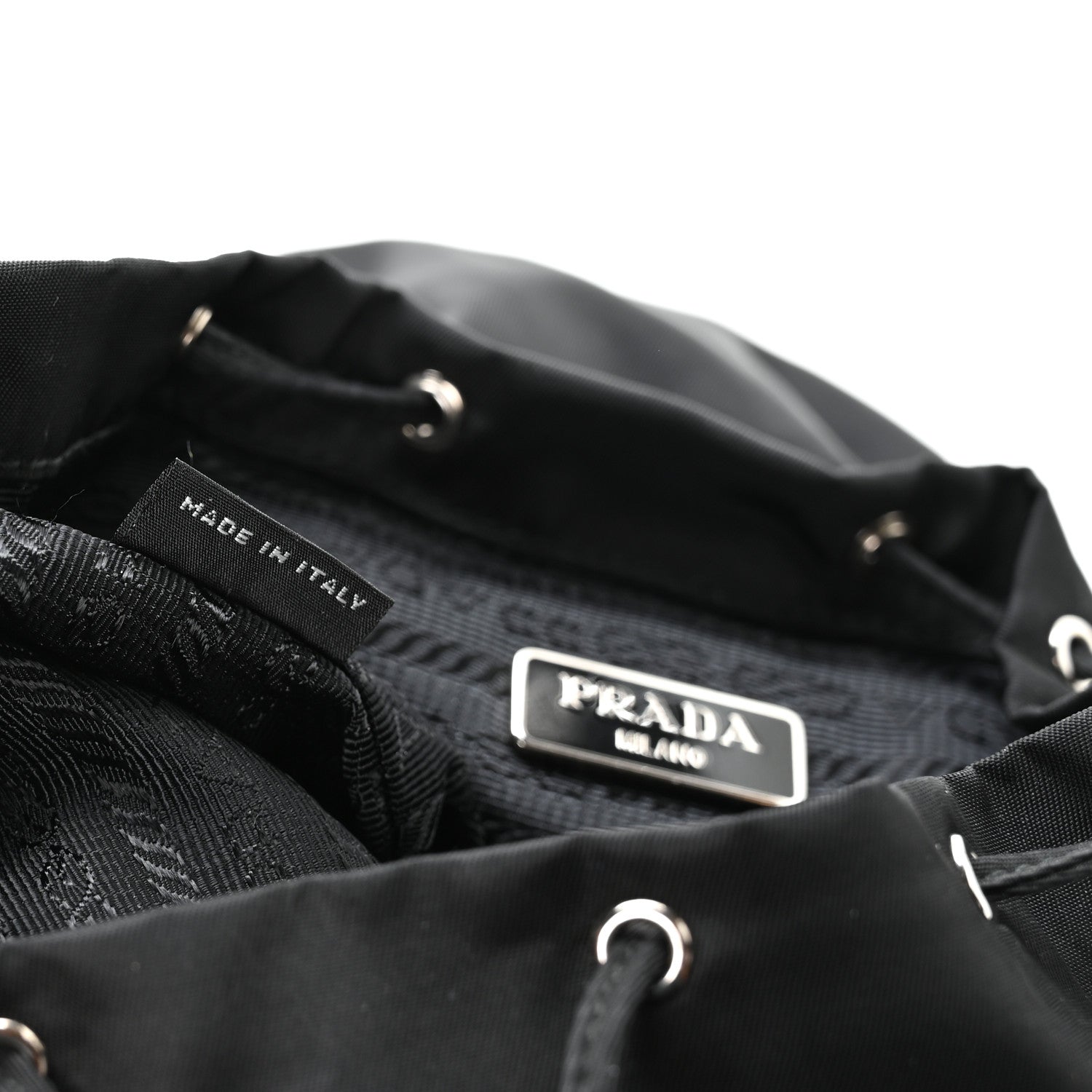 Prada Nylon Vela Mini Crossbody Backpack Black 7 of 11