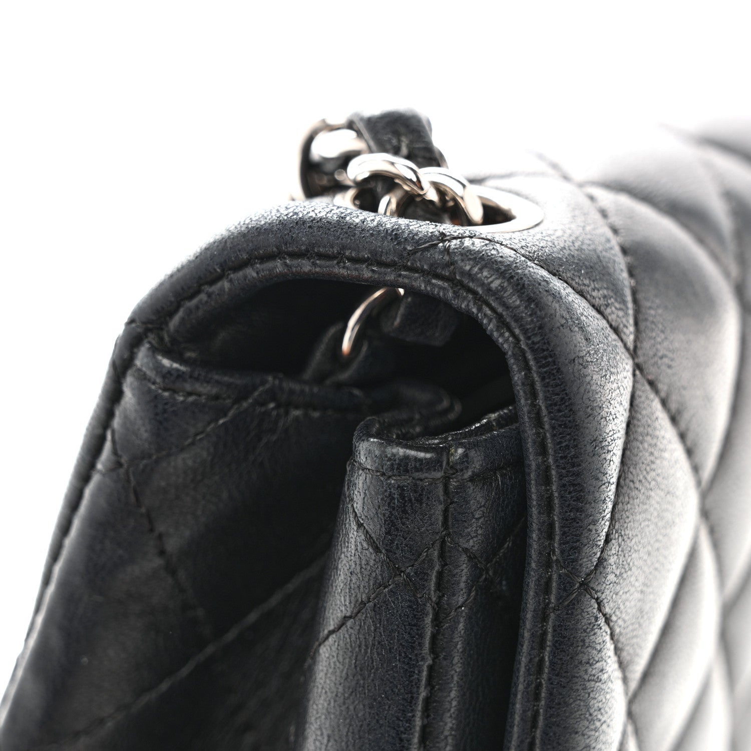 Chanel Lambskin Quilted Mini Square Flap Black 11 of 13