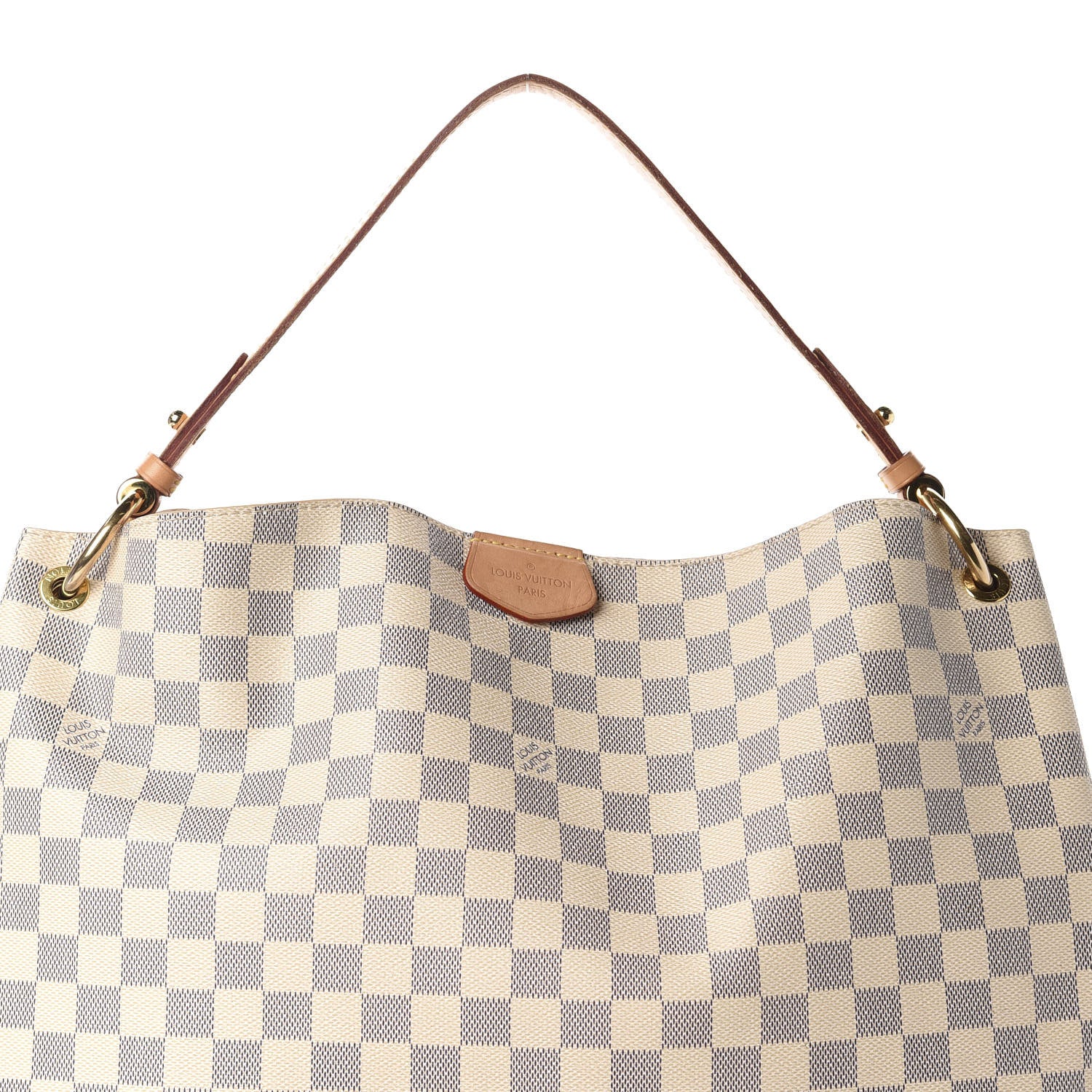 Louis Vuitton Damier Azur Graceful MM Rose Ballerine 12 of 12