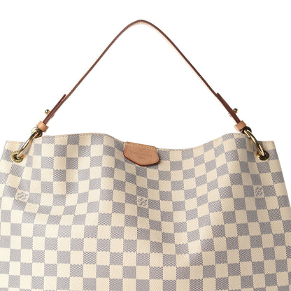Louis Vuitton Damier Azur Graceful MM Rose Ballerine 12 of 12
