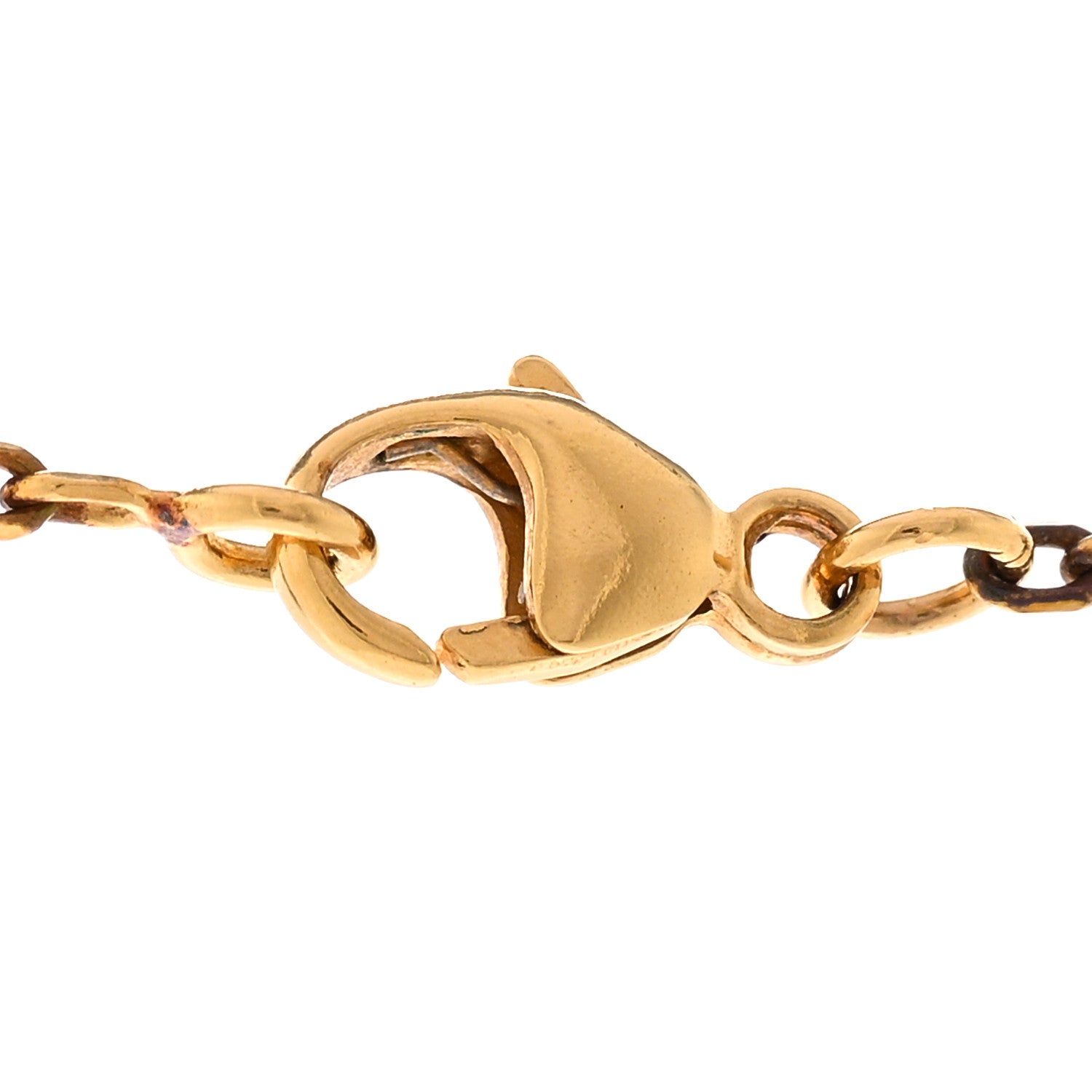 Hermes Lacquered Gold Mini Pop H Pendant Necklace Marron Glace 5 of 7
