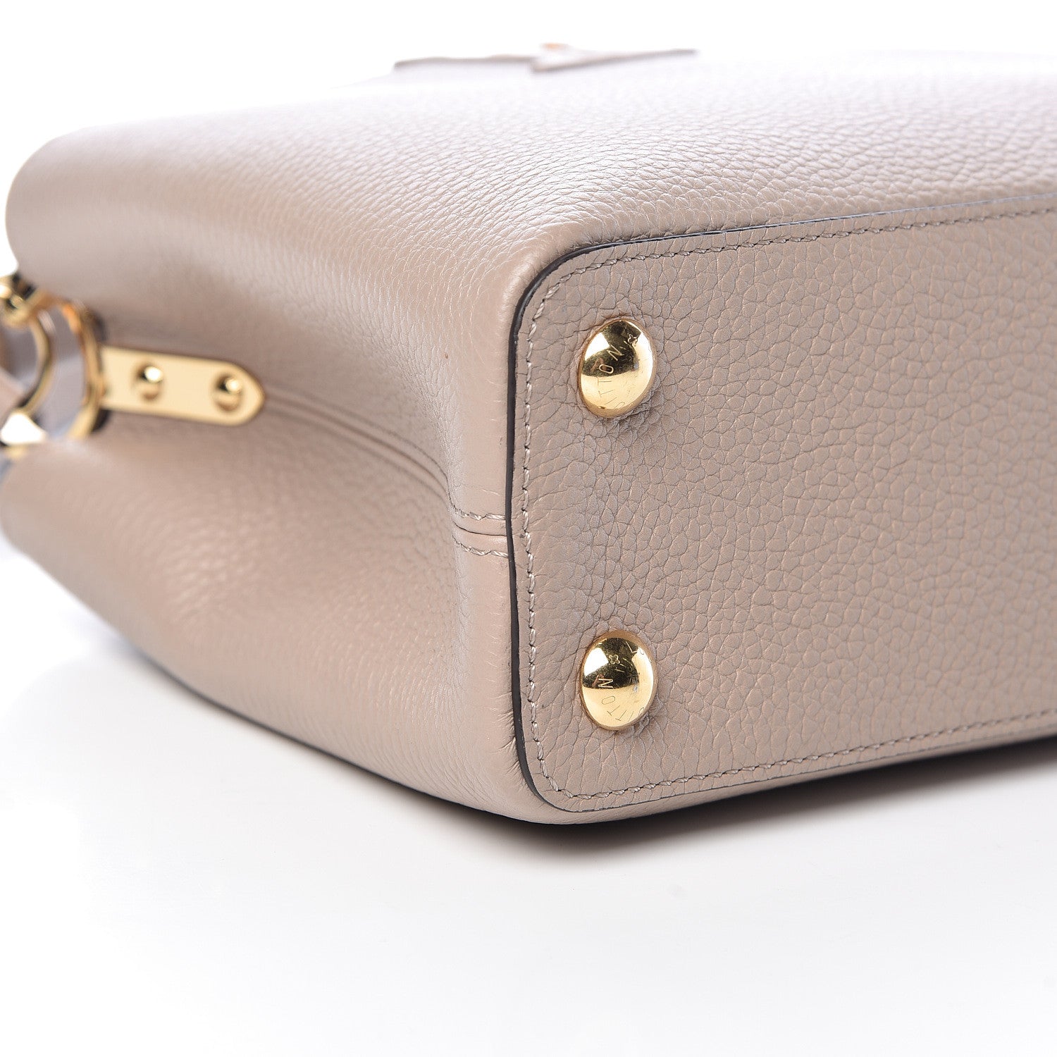 Louis Vuitton Taurillon Capucines BB Galet 8 of 9