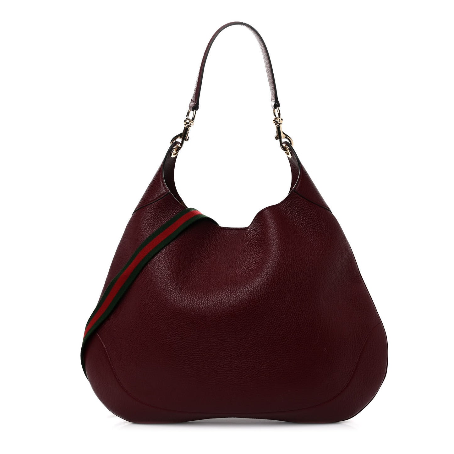 Soft Grained Calfskin Maxi B Hobo Rosso