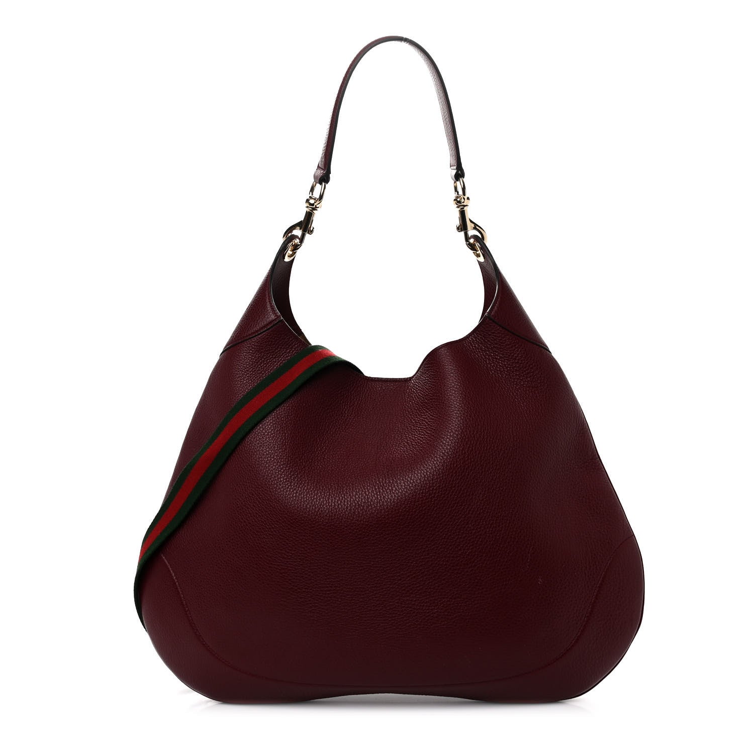 Gucci Soft Grained Calfskin Maxi B Hobo Rosso 1 of 13