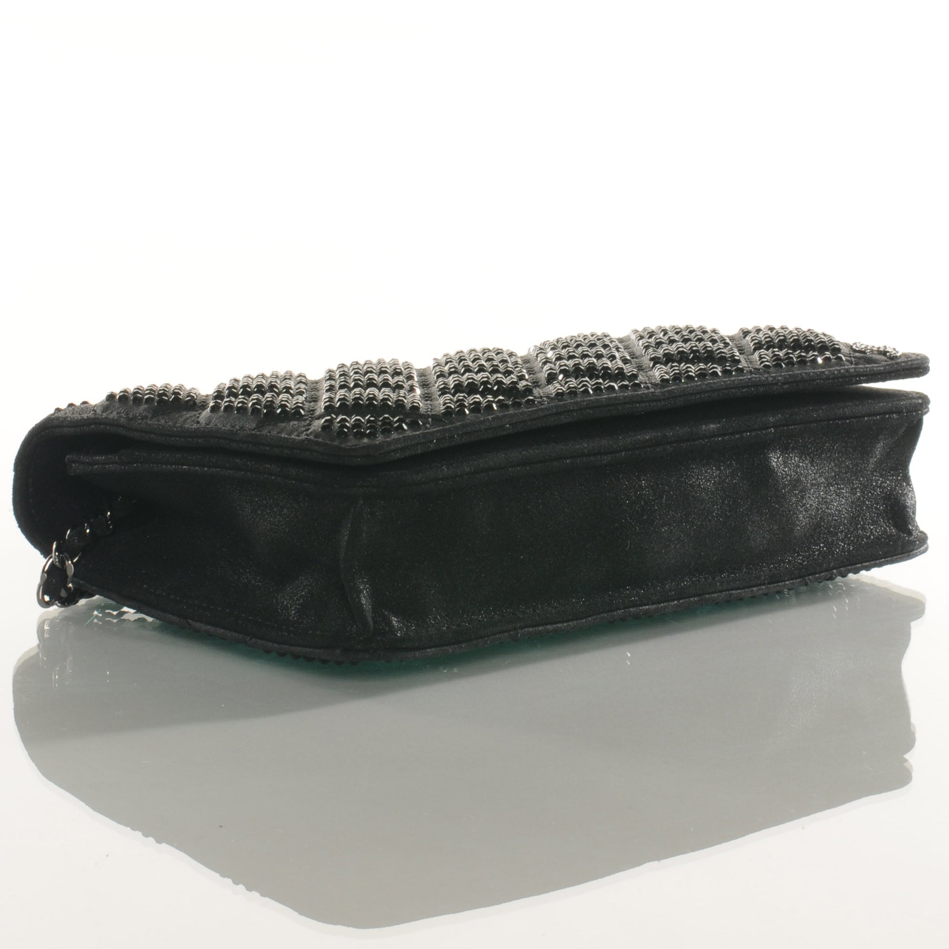 Chanel Crystal Quilted Wallet On Chain WOC Black 4 of 9