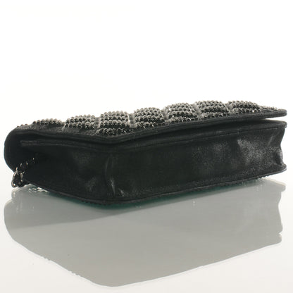 Chanel Crystal Quilted Wallet On Chain WOC Black 4 of 9