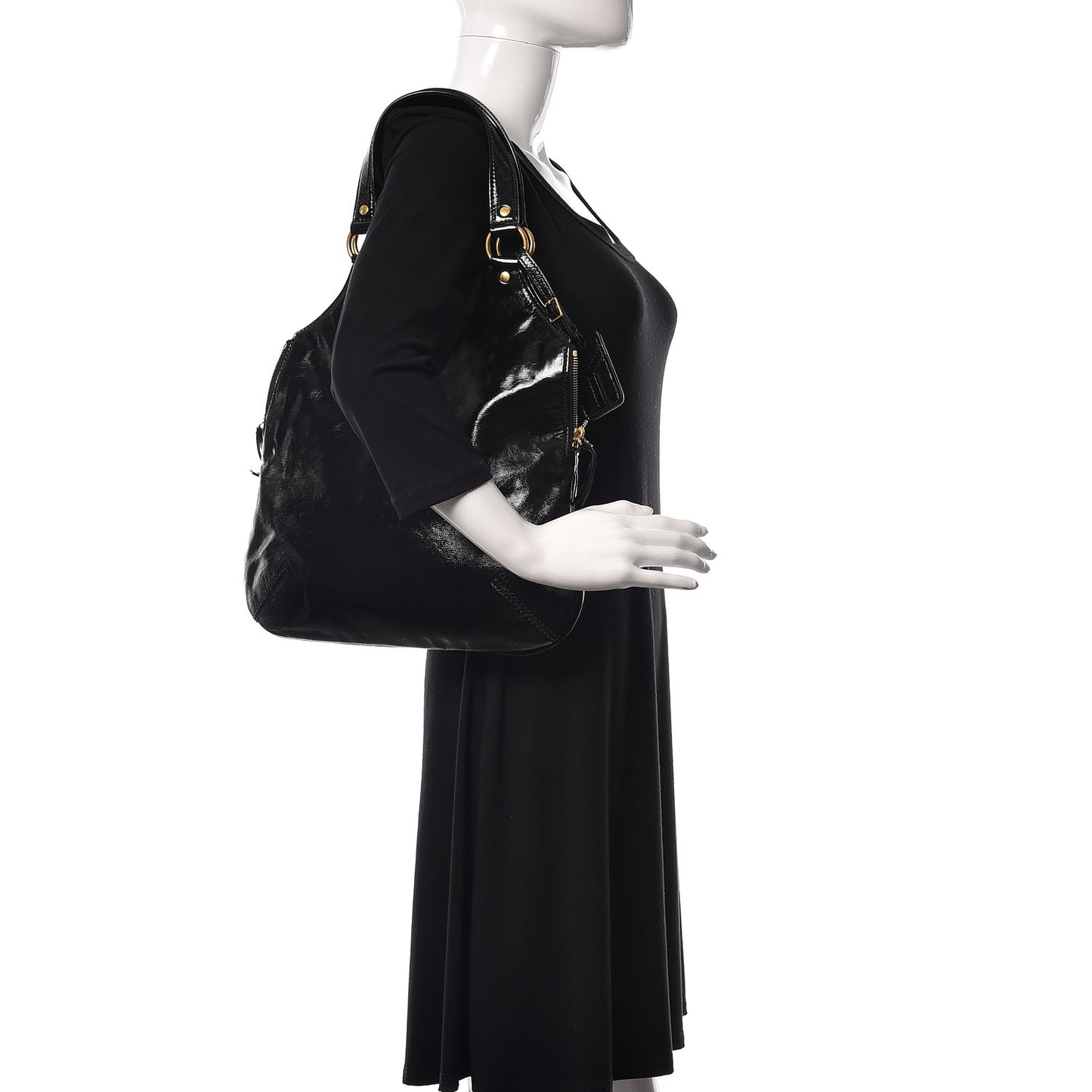 Patent Tribute Tote Black