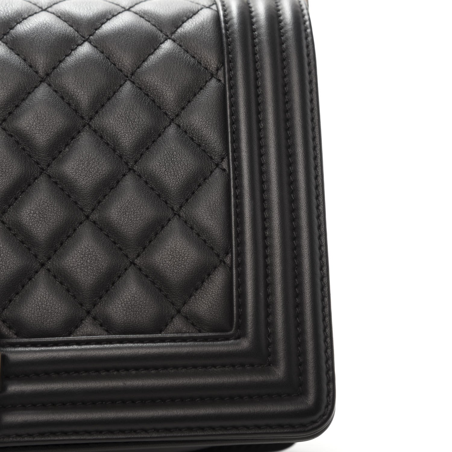 Chanel Calfskin Quilted Medium Boy Flap Black 8 of 14