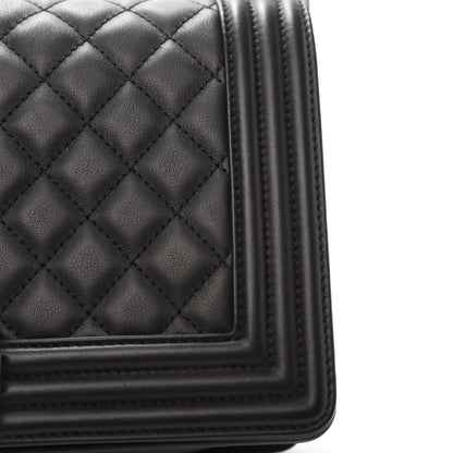 Chanel Calfskin Quilted Medium Boy Flap Black 8 of 14